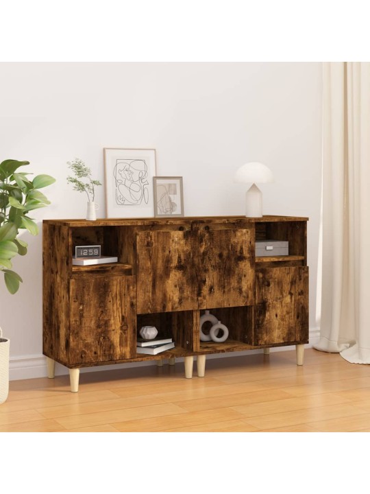 Příborníky 2 ks kouřový dub 60 x 35 x 70 cm kompozitní dřevo