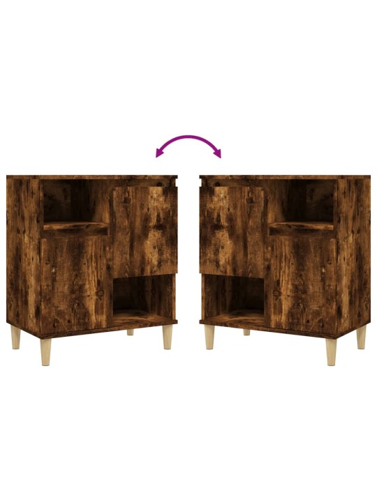 Příborníky 3 ks kouřový dub 60 x 35 x 70 cm kompozitní dřevo