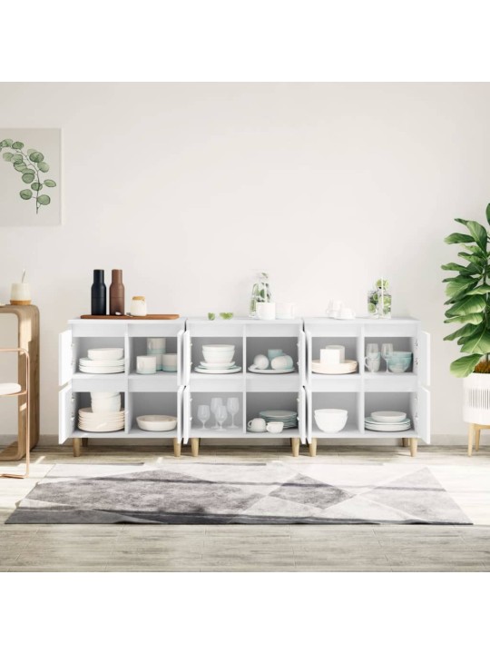 Příborníky 3 ks bílé 60 x 35 x 70 cm kompozitní dřevo
