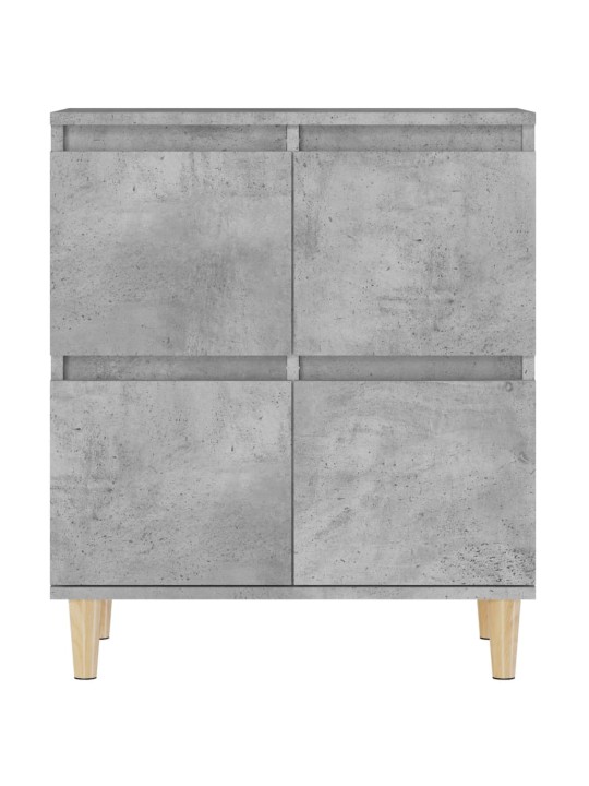 Příborníky 3 ks betonově šedé 60 x 35 x 70 cm kompozitní dřevo