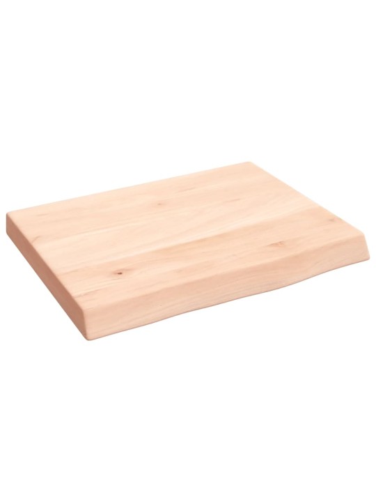Koupelnová deska 40x30x(2-4) cm neošetřené masivní dřevo