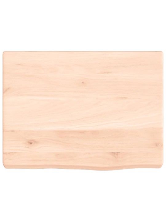 Koupelnová deska 40x30x(2-4) cm neošetřené masivní dřevo