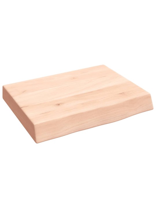 Koupelnová deska 40x30x(2-6) cm neošetřené masivní dřevo