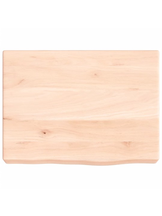 Koupelnová deska 40x30x(2-6) cm neošetřené masivní dřevo