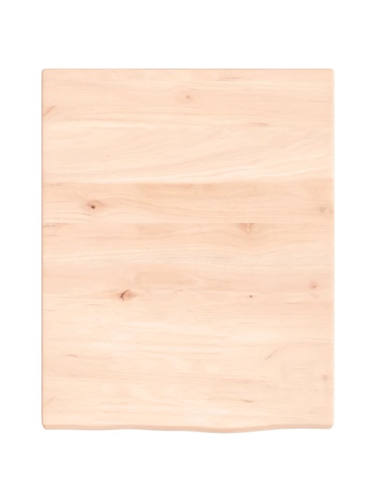 Koupelnová deska 40 x 50 x 2 cm neošetřené masivní dřevo