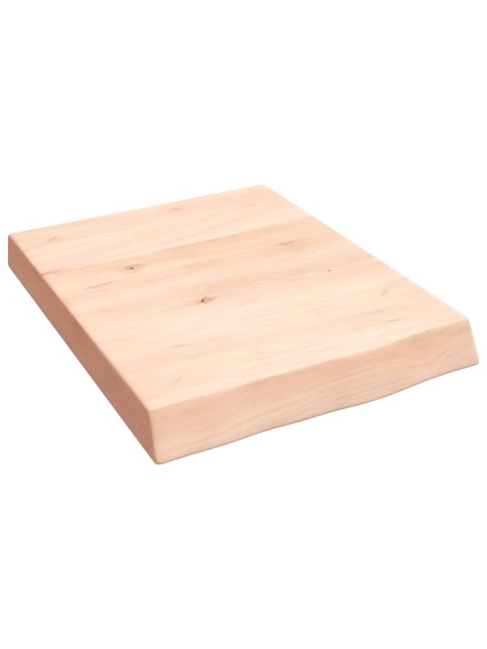 Koupelnová deska 40x50x(2-6) cm neošetřené masivní dřevo