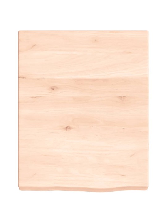 Koupelnová deska 40x50x(2-6) cm neošetřené masivní dřevo