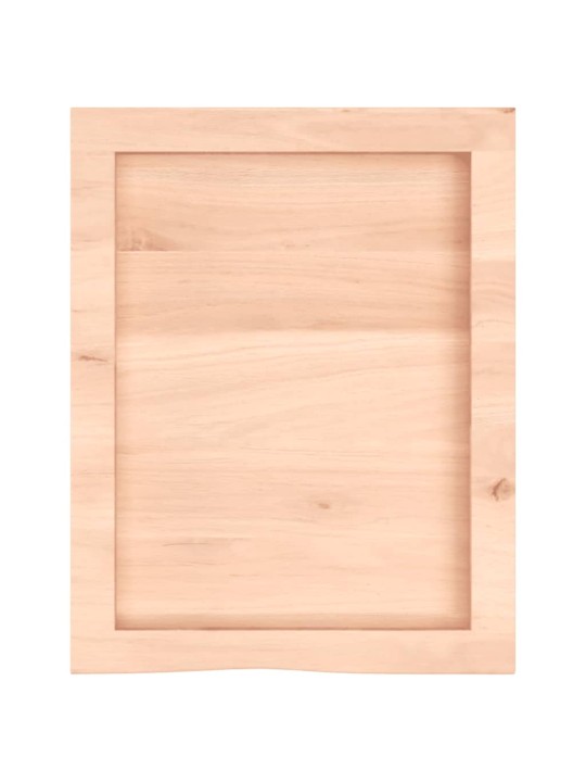 Koupelnová deska 40x50x(2-6) cm neošetřené masivní dřevo