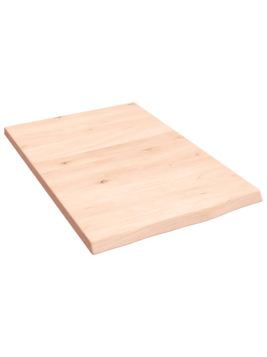 Koupelnová deska 40 x 60 x 2 cm neošetřené masivní dřevo