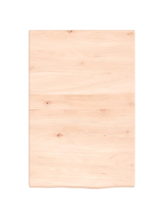 Koupelnová deska 40 x 60 x 2 cm neošetřené masivní dřevo