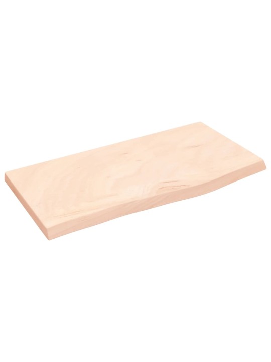 Koupelnová deska 60 x 30 x 2 cm neošetřené masivní dřevo