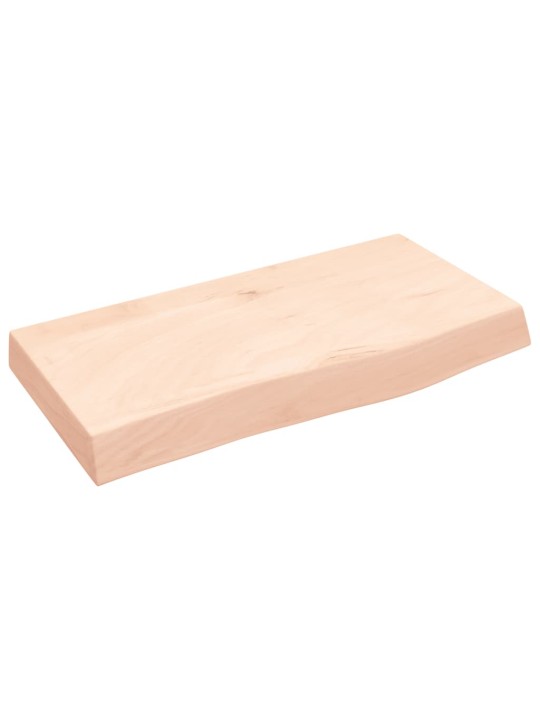 Koupelnová deska 60x30x(2-6) cm neošetřené masivní dřevo