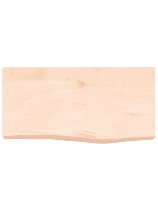 Koupelnová deska 60x30x(2-6) cm neošetřené masivní dřevo