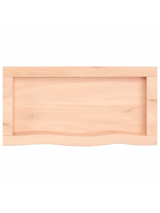 Koupelnová deska 60x30x(2-6) cm neošetřené masivní dřevo