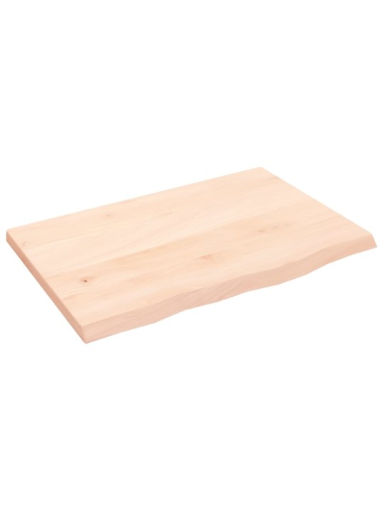 Koupelnová deska 60 x 50 x 2 cm neošetřené masivní dřevo