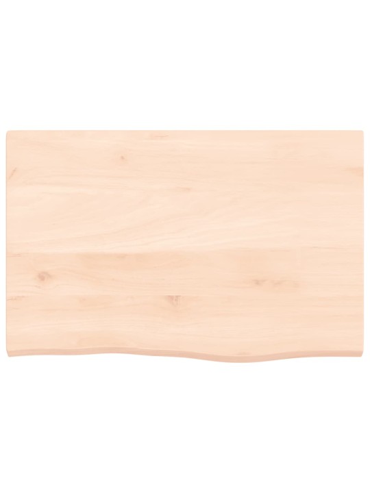Koupelnová deska 60 x 50 x 2 cm neošetřené masivní dřevo