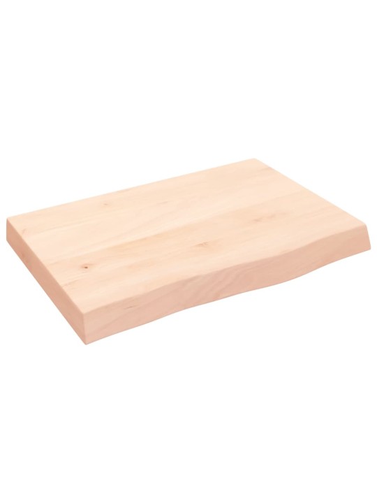 Koupelnová deska 60x40x(2-6) cm neošetřené masivní dřevo