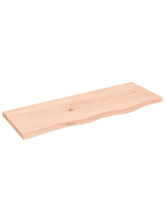 Koupelnová deska 80 x 30 x 2 cm neošetřené masivní dřevo