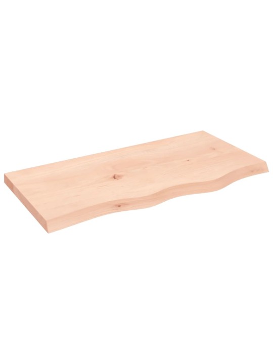 Koupelnová deska 80x40x(2-4) cm neošetřené masivní dřevo