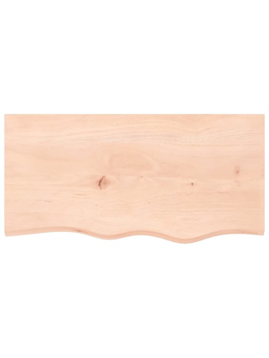 Koupelnová deska 80x40x(2-4) cm neošetřené masivní dřevo