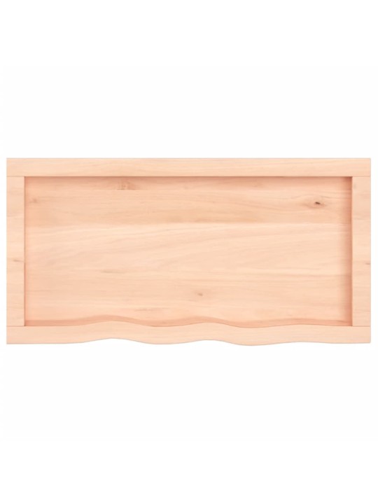 Koupelnová deska 80x40x(2-4) cm neošetřené masivní dřevo