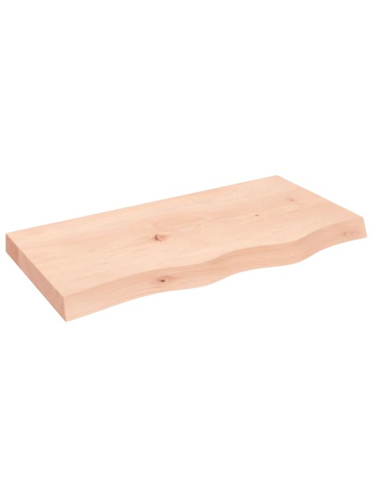 Koupelnová deska 80x40x(2-6) cm neošetřené masivní dřevo