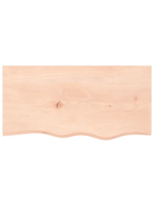 Koupelnová deska 80x40x(2-6) cm neošetřené masivní dřevo