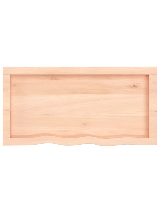 Koupelnová deska 80x40x(2-6) cm neošetřené masivní dřevo