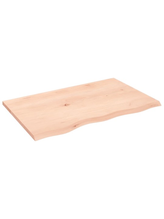 Koupelnová deska 80 x 50 x 2 cm neošetřené masivní dřevo
