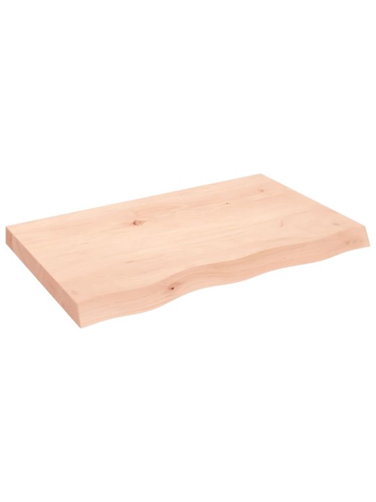 Koupelnová deska 80x50x(2-6) cm neošetřené masivní dřevo