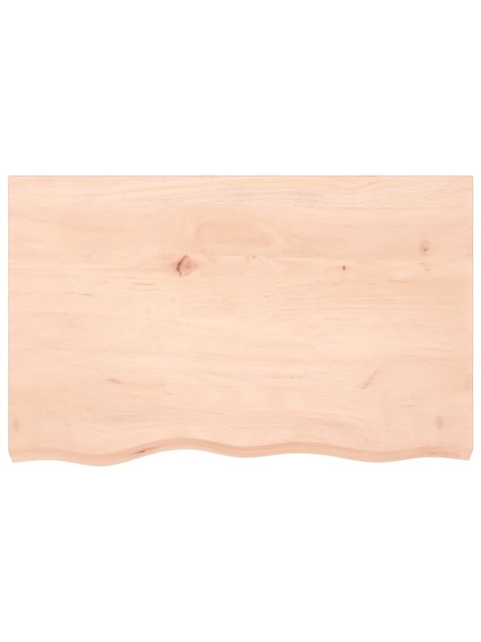 Koupelnová deska 80x50x(2-6) cm neošetřené masivní dřevo