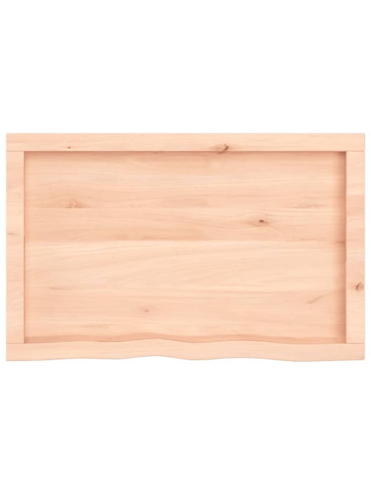 Koupelnová deska 80x50x(2-6) cm neošetřené masivní dřevo