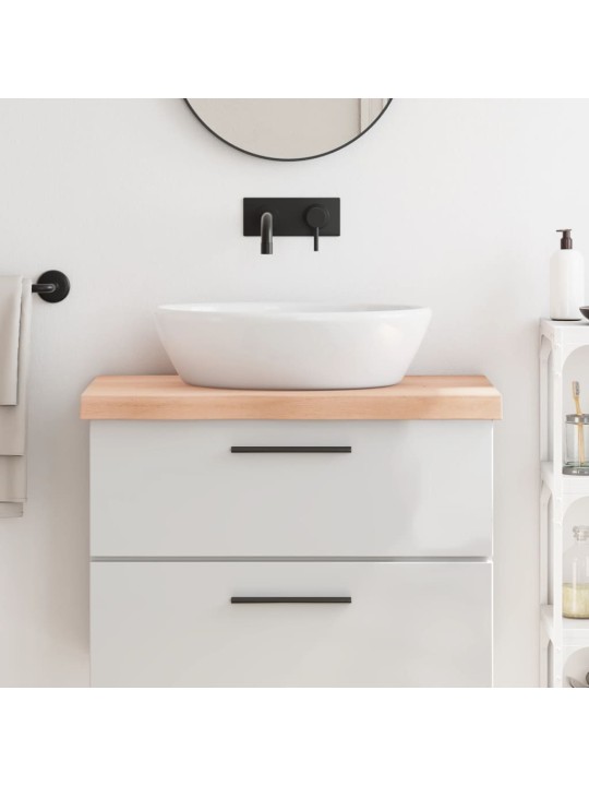 Koupelnová deska 80x50x(2-6) cm neošetřené masivní dřevo