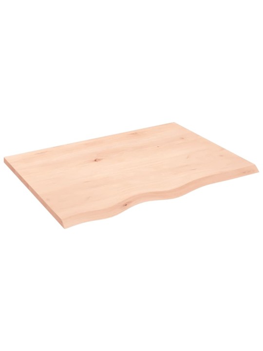 Koupelnová deska 80 x 60 x 2 cm neošetřené masivní dřevo
