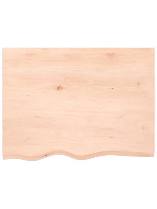 Koupelnová deska 80 x 60 x 2 cm neošetřené masivní dřevo