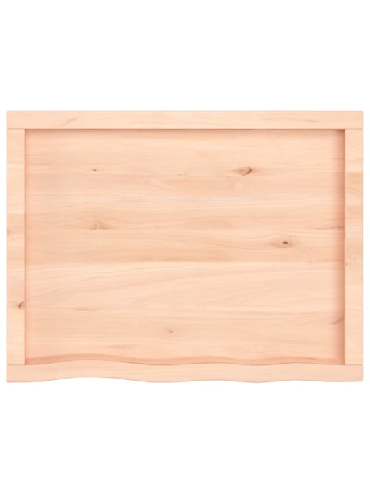 Koupelnová deska 80x60x(2-4) cm neošetřené masivní dřevo