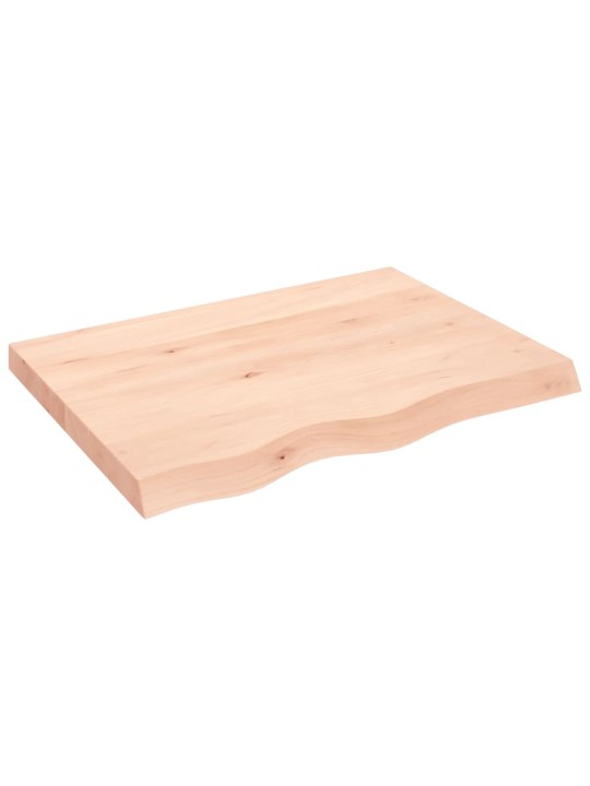 Koupelnová deska 80x60x(2-6) cm neošetřené masivní dřevo