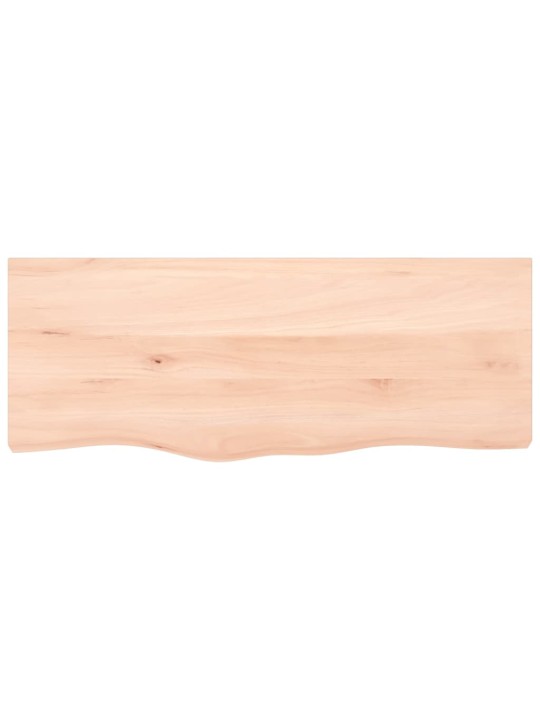 Koupelnová deska 100 x 40 x 2 cm neošetřené masivní dřevo