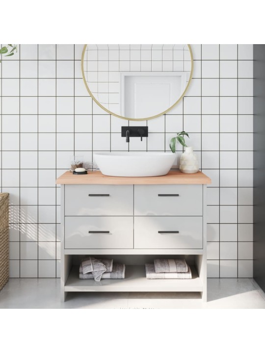 Koupelnová deska 100x40x(2-4) cm neošetřené masivní dřevo