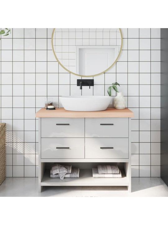 Koupelnová deska 100x40x(2-6) cm neošetřené masivní dřevo