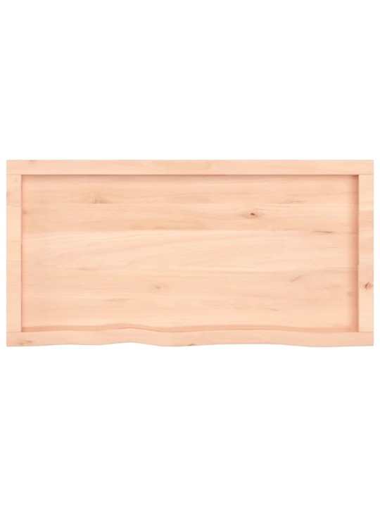 Koupelnová deska 100x50x(2-6) cm neošetřené masivní dřevo