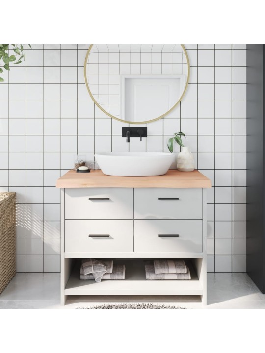 Koupelnová deska 100x60x(2-6) cm neošetřené masivní dřevo