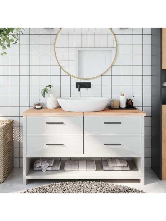 Koupelnová deska 140x50x(2-4) cm neošetřené masivní dřevo