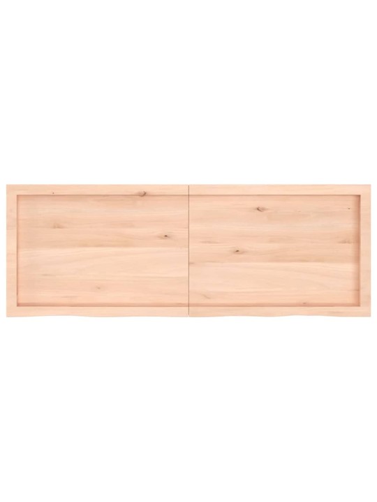 Koupelnová deska 140x50x(2-6) cm neošetřené masivní dřevo