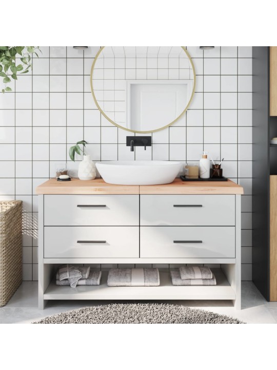 Koupelnová deska 140x60x(2-6) cm neošetřené masivní dřevo