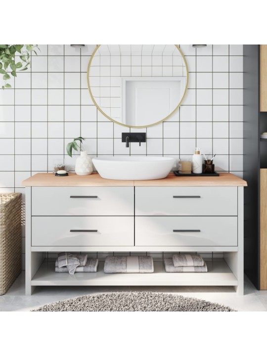 Koupelnová deska 160x50x(2-4) cm neošetřené masivní dřevo