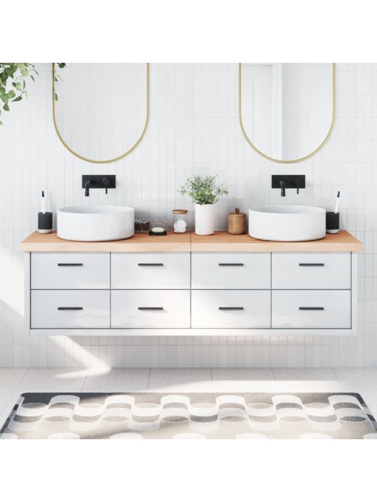 Koupelnová deska 180x50x(2-6) cm neošetřené masivní dřevo