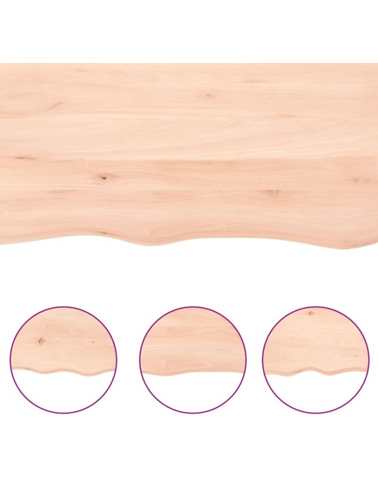 Koupelnová deska 180x60x(2-4) cm neošetřené masivní dřevo