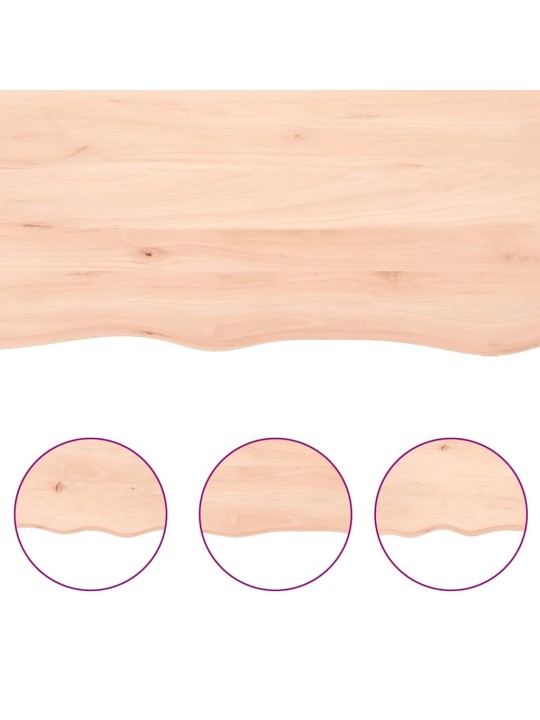 Koupelnová deska 200x60x(2-6) cm neošetřené masivní dřevo