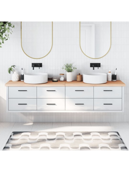Koupelnová deska 220x50x(2-4) cm neošetřené masivní dřevo